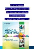Solution Manual for Medical Assisting&colon; Administrative & Clinical Competencies &lpar;MindTap Course List&rpar;&comma; 9th Edition by Michelle Blesi