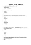 CE 262 EXAM 1 QUESTIONS AND ANSWERS