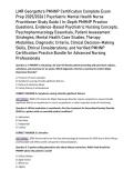 LMR Georgette&rsquo;s PMHNP Certification Complete Exam Prep 2025&sol;2026 &vert; Psychiatric Mental Health Nurse Practitioner Study Guide &vert; In-Depth PMHNP Practice Questions&comma; Evidence-Based Psychiatric Nursing Concepts&comma; Psychopharmacology Essentials&comma; Patient Assessment