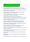 NIMS ICS 100 LESSON EXAM QUESTIONS AND ANSWERS
