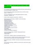 NIMS ICS- 100 EXAM QUESTIONS AND ANSWERS