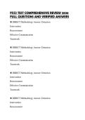 FCCS TEST COMPREHENSIVE REVIEW 2026 FULL QUESTIONS AND VERIFIED ANSWERS