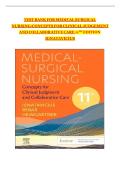Full TEST BANK FOR Medical-Surgical Nursing&colon; Concepts for Clinical Judgment and Collaborative Care 11th edition by Donna D&period; Ignatavicius ISBN&colon; 978-0323878265 COMPLETE GUIDE WITH RATIONALES 100&percnt; VERIFIED A&plus; GRADE ASSURED&excl;&excl;&excl;&sol; ALL CHAPTERS 1-74 COVERED &sol;NEW
