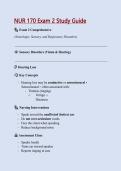 NUR 170&vert; NUR 170&colon;NUR 170 Package Deal&colon;NUR 170 Exam 1&colon;NUR 170 Exam 2&colon; NUR 170 Exam 3&colon;NUR 170 Exam 4&colon; Latest Updated A  Score Solutions