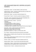 HPE EXAM QUESTIONS WITH VERIFIED ACCURATE ANSWERS