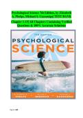 Psychological Science 7th Edition &lpar;Chapters 1&ndash;15&rpar; &ndash; All-in-One Exam Prep Guide &vert; Real Practice Questions&comma; Clear Solutions & Student-Friendly Review