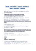 MEEN 345 Exam 1 Review Questions With Complete Answers
