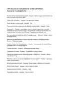 HPE EXAM -2 QUESTIONS WITH VERIFIED ACCURATE ANSWERS