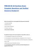PMK-EE E5 All Sections Exam Complete Questions and Verified Answers&vert; Graded A&plus;