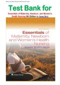 Test Bank for Essentials of Maternity&comma; Newborn&comma; and Women's Health Nursing 6th Edition by Susan Ricci isbn-9781975245511