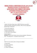NR565 WEEK 4 MIDTERM EXAM ADVANCED  PHARMACOLOGY FUNDAMENTALS  QUESTIONS AND CORRECT DETAILED  ANSWERS WITH RATIONALES &vert;&vert;   100&percnt; GUARANTEED PASS&excl;&excl;    <LATEST VERSION>