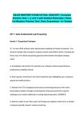 SALES MASTERY EXAM ACTUAL 2026&sol;2027 &vert; Complete Solution Sets 1&comma; 2&comma; and 3 with Detailed Rationales &vert; Sales Certification Practice Test &vert; Pass Guaranteed - A&plus; Graded