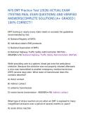 NYS EMT Practice Test &lpar;2026&rpar; ACTUAL EXAM &lpar;TESTING REAL EXAM QUESTIONS&rpar; AND VERIFIED ANSWERS&vert;COMPLETE SOLUTIONS &vert;A&plus; GRADED &vert;100&percnt; CORRECT&excl;&excl;