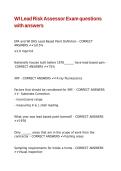 WI Lead Risk Assessor Exam questions with answers&period;