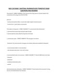 NUR 210 EXAM 1 MATERIAL PHARMACOLOGY PRINCIPLES EXAM QUESTIONS AND ANSWERS
