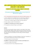 ATI CAPSTONE MENTAL HEALTH FINAL ACTUAL EXAM 2026&sol;2027 &vert; Varcarolis &vert; 100 Questions with Detailed Rationales &vert; BRAND NEW VERSION &vert; Pass Guaranteed - A&plus; Graded