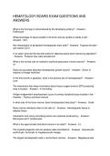 HEMATOLOGY BOARD EXAM QUESTIONS AND ANSWERS