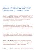 FDNY F60 Test Exam &lpar;2026&rpar; UPDATE Verified Questions And Answers &vert; With 100&percnt; Correct Answers Graded A&plus; Guaranteed Success&excl;&excl;