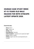 IHUMAN CASE STUDY WEEK  &num;7-18 YEARS OLD MALE  REASON FOR WITH SYNCOPE  LATEST UPDATE 2026 