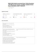 NRSG 2220 Health Assessment Exam 1 EXAM Questions with 100&percnt; Correct Answers &vert; Verified &vert; Updated &lpar;Actual Exam&rpar; 20252026 LATEST VERSION&excl;&excl;