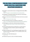 FIN 306 FINAL COMPREHENSIVE STUDY GUIDE 2026 FULL QUESTIONS AND SOLUTIONS GRADED A&plus;
