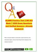 ACAMS AML Practice Test 2 &lpar;NR 603 Week 7 2026&rpar; &ndash; 320 Questions on KYC&comma; FATF&comma; STR & Compliance