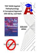 TEST BANK Applied Pathophysiology A Conceptual Approach 