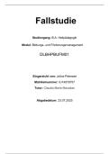 Bildungs- und F&ouml;rderungsmanagement IU Fallstudie