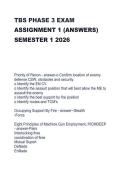 TBS PHASE 3 EXAM  ASSIGNMENT 1 &lpar;ANSWERS&rpar;  SEMESTER 1 2026  