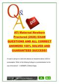ATI Maternal Newborn Exam &lpar;2026&rpar; &ndash; 90 Questions on Pregnancy&comma; Labor&comma; Newborn Care & Medications