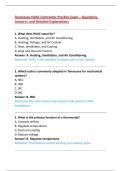Tennessee HVAC Contractor Practice Exam&colon; Questions&comma; Answers & Detailed Explanations