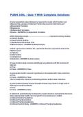 PUBH 349L - Quiz 1 With Complete Solutions