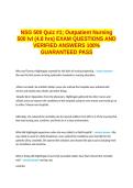 NSG 500 Quiz Outpatient Nursing 500 lvl &lpar;4&period;8 hrs&rpar; EXAM QUESTIONS AND VERIFIED ANSWERS 100- GUARANTEED PASS&period;