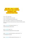 NSG 500 - Quiz 1NSG 500 - Quiz 1 LATEST QUESTIONS AND VERIFIED ANSWERS 100- GUARANTEED PASS&period;