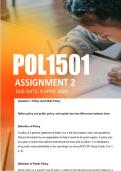 POL1501 Assignment 2  2026  &vert; Due 9 April 2026 - Distinction Guaranteed
