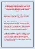 Army Mountain Warfare School Written Test Study  Exam &vert;&vert;Verified Exam&excl;&excl;&vert;&vert; Most Recent Exam Actual  Complete Real Exam Questions And Correct Answers  &lpar;Verified Answers&rpar; Already Graded A&plus;&excl;&excl; Newest  Exam&excl;&excl;&excl;