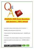 eRailSafe Exam &lpar;2026&rpar; &ndash; 120 Questions on Railroad Safety&comma; PPE&comma; Hazmat & On-Track Rules