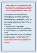 NURS 171 Exam 1 NCLEX &vert;&vert;Verified Exam&excl;&excl;&vert;&vert; Most  Recent Exam Actual Complete Real Exam Questions  And Correct Answers &lpar;Verified Answers&rpar; Already  Graded A&plus; &vert; Guaranteed Success&excl;&excl; Newest Exam&excl;&excl;&excl; 