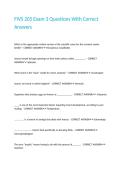 FIVS 205 Exam 3 Questions With Correct Answers