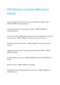 FIVS 205 Exam 1 Questions With Correct Answers