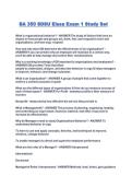 BA 350 SDSU Eissa Exam 1 Study Set