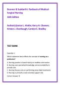 Medical Surgical Nursing Test Bank &vert; Brunner & Suddarth 16th Edition &vert; 1450 Practice Questions for NCLEX Exam Prep