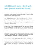 anth 205 exam 3 review - darrell lynch tamu questions with correct answers&period;