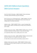 ANTH 205 Midterm Exam Questions With Correct Answers