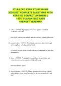 PTLEA CPO EXAM STUDY GUIDE  2026&sol;2027 COMPLETE QUESTIONS WITH  VERIFIED CORRECT ANSWERS &vert;&vert;  100&percnt; GUARANTEED PASS  <NEWEST VERSION> 