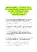 Mold Assessment EXAM STUDY GUIDE  2026&sol;2027 COMPLETE QUESTIONS WITH  VERIFIED CORRECT ANSWERS &vert;&vert;  100&percnt; GUARANTEED PASS  <NEWEST VERSION> 