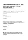 FINAL EXAM 5 MSN570 ACTUAL TEST SCRIPT 2026 SOLVED QUESTIONS WITH FULL SOLUTION GRADED A&plus;
