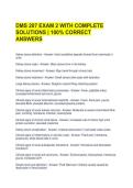 DMS 207 EXAM 2 WITH COMPLETE SOLUTIONS &vert; 100&percnt; CORRECT ANSWERS