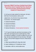 Paramedic FISDAP Final Exam &vert;&vert;Verified Exam&excl;&excl;&vert;&vert; Most  Recent Exam Actual Complete Real Exam Questions  And Correct Answers &lpar;Verified Answers&rpar; Already  Graded A&plus;&excl;&excl;&excl; Newest Exam&excl;&excl;&excl;