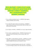 BPSC MIDTERM 1 EXAM STUDY GUIDE  2026&sol;2027 COMPLETE QUESTIONS WITH  VERIFIED CORRECT ANSWERS &vert;&vert;  100&percnt; GUARANTEED PASS  <NEWEST VERSION> 